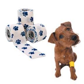 Fixation Animal Healthcare Oem Cohesive Bandage Patterned Wrap Vet Flexible Self Adhesive